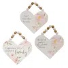 Homegifo *together We Make A Family Wood Heart Ornament 3 Asstd.