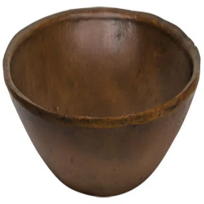 Homegifo Treenware Shallow Bowl In Brown