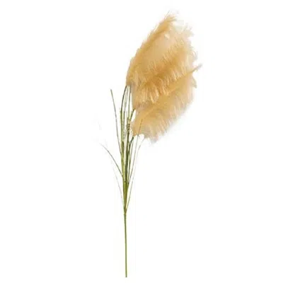 Homegifo *triple Pampas Grass Spray Natural In Yellow