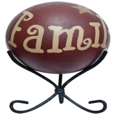 Homegifo Tripod Ball Stand In Burgundy