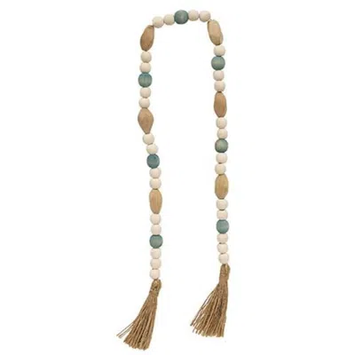 Homegifo Turquoise Wave Beaded Garland 36" In Multi
