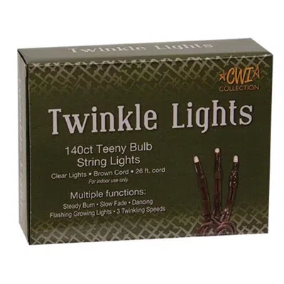 Homegifo Twinkle Lights Brown Cord 140 Ct In Black