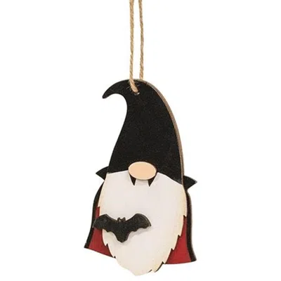 Homegifo *vampire Gnome Wooden Ornament In Black
