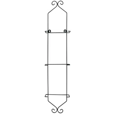 Homegifo Vertical Plate Rack In Black