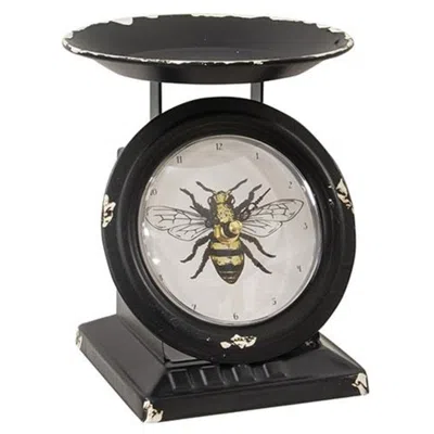 Homegifo Vintage Bee Black Old Town Scale Clock