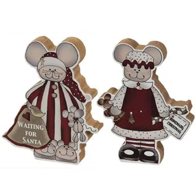 Homegifo Waiting For Santa Chunky Mouse 2 Asstd. In Multi