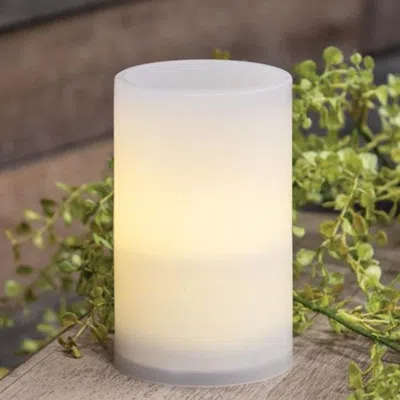 Homegifo Warm Light White Timer Pillar 3x5