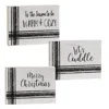Homegifo *warm Words Striped Wooden Block 3 Asstd.