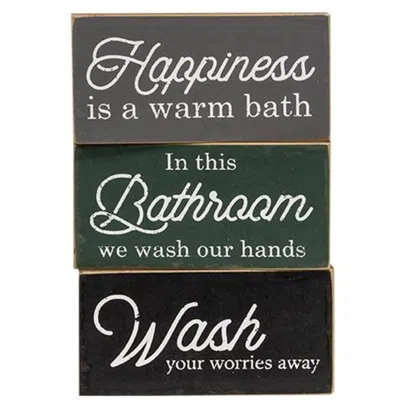 Homegifo *wash Your Worries Away Block 3 Asstd. In Multi