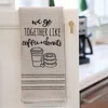 Homegifo We Go Together Like Coffee & Donuts Dish Towel