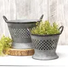 Homegifo Weathered Tin Colander