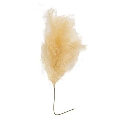 Homegifo *weeping Pampas Grass Branch Cream In Yellow