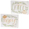 Homegifo Welcome Fall Watercolor Box Sign 2 Asstd.