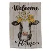 Homegifo Let It Snow Burlap Garden Flag