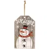 Homegifo Welcome Snowman Wood Tag Ornament