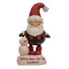 Homegifo We're Here For The Cookies Resin Santa W/snowman