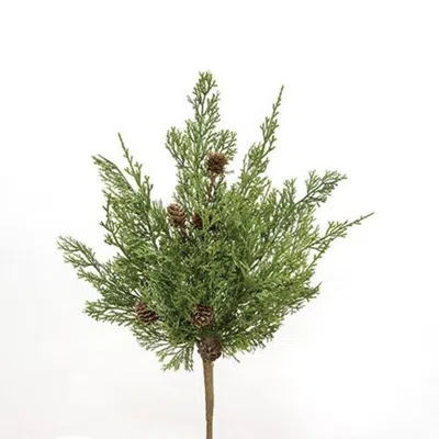 Homegifo Western Cedar & Pinecone Bush 19" In Brown