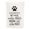 Homegifo Wet Noses Endless Cuddles Wagging Tails Dish Towel