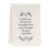 Homegifo *when I Bought These Vegetables Dish Towel