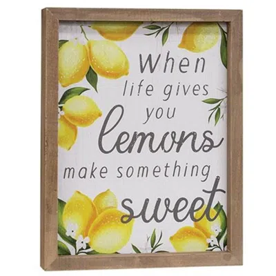 Homegifo *when Life Gives You Lemons Framed Sign In Multi