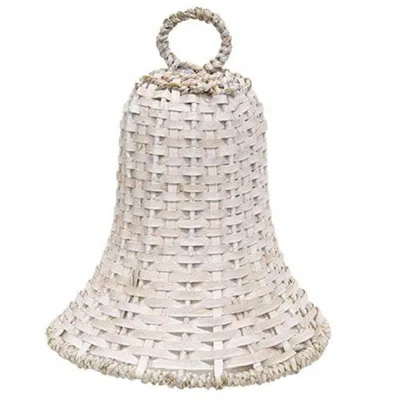 Homegifo White Basketweave Bell