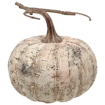 Homegifo White Birch Pumpkin 6" In Neutral