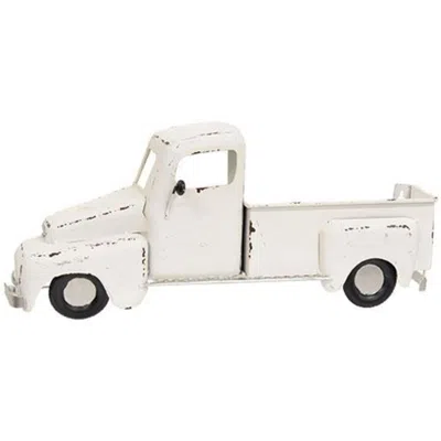 Homegifo *white Distressed Metal Wall Truck