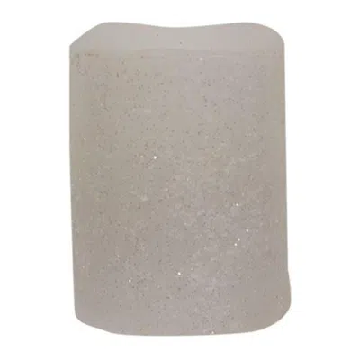 Homegifo White Frosty Timer Votive 2" X 2.5" In Gray