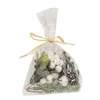 Homegifo White Glitter Holiday Bowl Filler