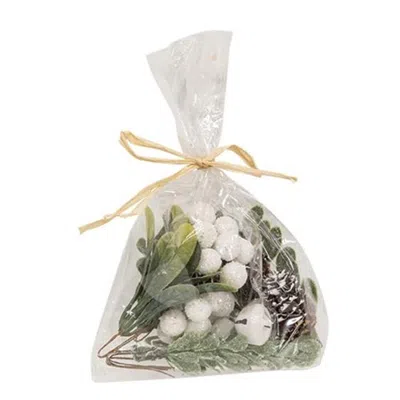 Homegifo White Glitter Holiday Bowl Filler