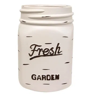 Homegifo *white Mason Jar Planter In Neutral
