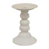 Homegifo White Metal Shabby Chic Candle Holder