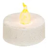Homegifo White Textured Mini Timer Tealight