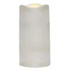 Homegifo White Textured Timer Pillar - 3" X 6"