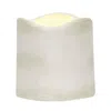 Homegifo White Textured Timer Pillar - 3"x3"