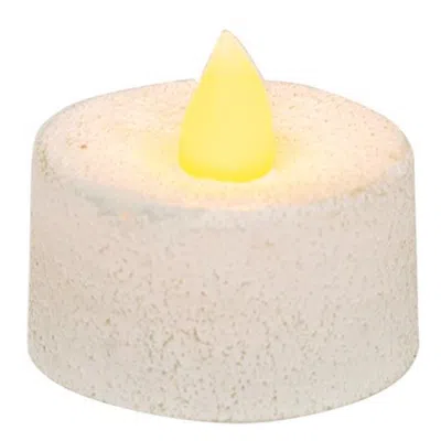 Homegifo White Textured Timer Tealight