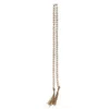 Homegifo *white Washed Bead Tassel Tied Garland