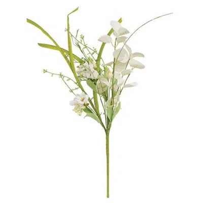 Homegifo White Wild Flowers And Silver Dollar Pick