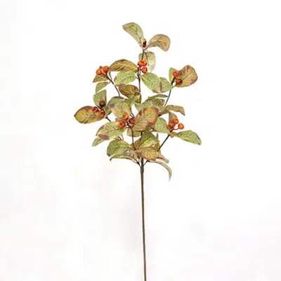 Homegifo Wild Pod Turning Leaf Spray 28" In Black