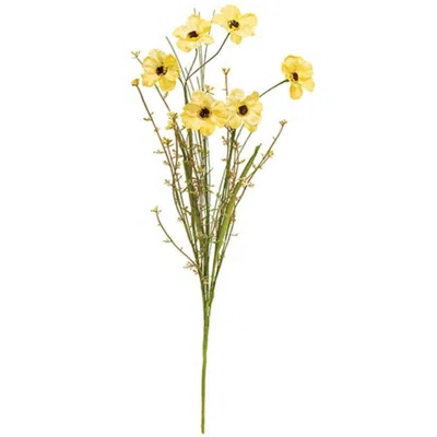 Homegifo Wild Spring Flower & Grass Spray Yellow