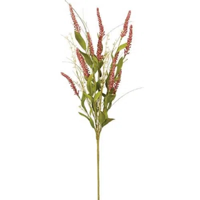 Homegifo Wildflower Spray Red In Green