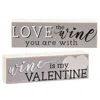 Homegifo *wine Is My Valentine Mini Block 2 Asstd.