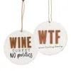 Homegifo *wine Turkey Family Ornament 2 Asstd.