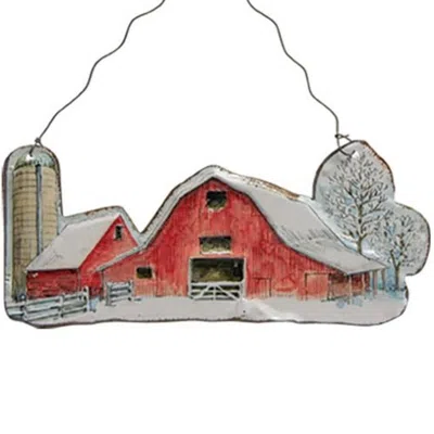 Homegifo Winter Farm Scene Ornament In Multi