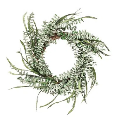 Homegifo *winter Sparkle Eucalyptus Wreath In Green