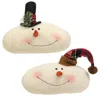 Homegifo Winter Tartan Snowman Head 2 Asstd.