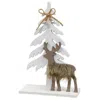 Homegifo Winter Tree And Deer Cutout Wood Sitter