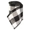 Homegifo *wired Black & White Buffalo Check Ribbon 3" X 9 Ft.