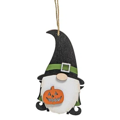 Homegifo *witch Gnome & Jack Ornament In Multi