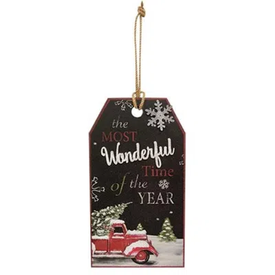 Homegifo *wonderful Time Hanging Tag Sign In Black